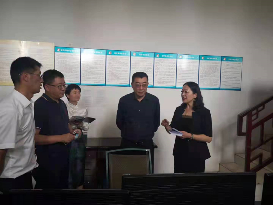 集团党委副书记、总司理程一带队检查越王楼公司_副本